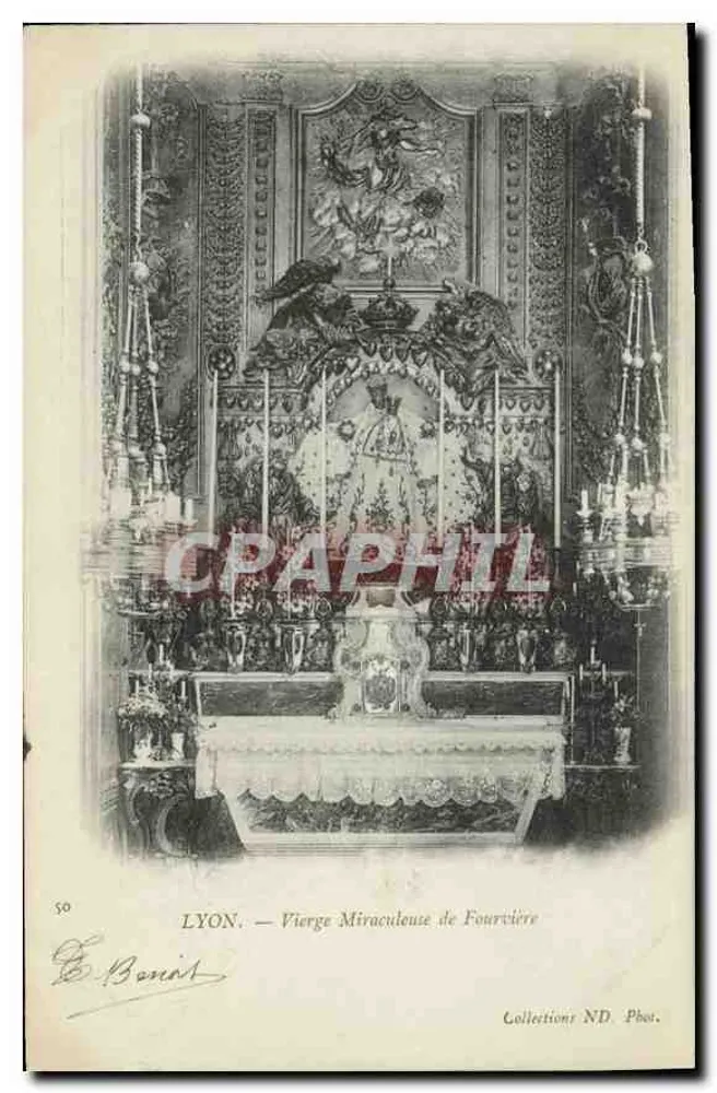 LYON — Najświętsza Maryja Panny z Fourvière — kolekcja ND. Fot. - Awers