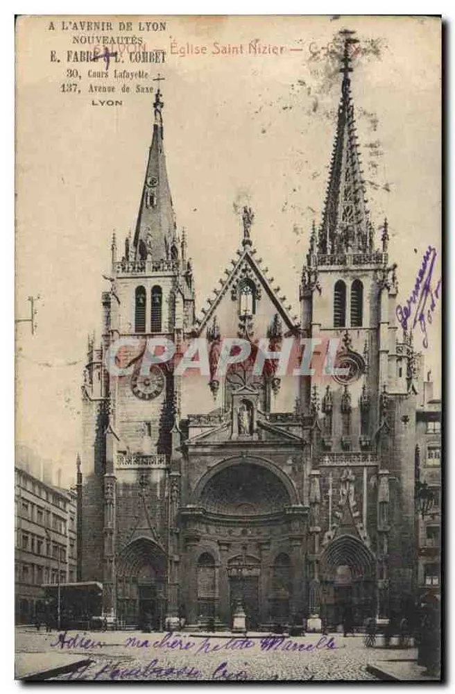 Igreja de São Nizier — Lyon — E. Fabre & L. Combet - Frente