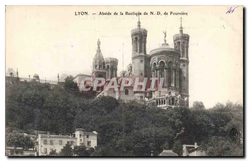 LYON — Abside da Basílica de N.-D. de Fourvière - Frente