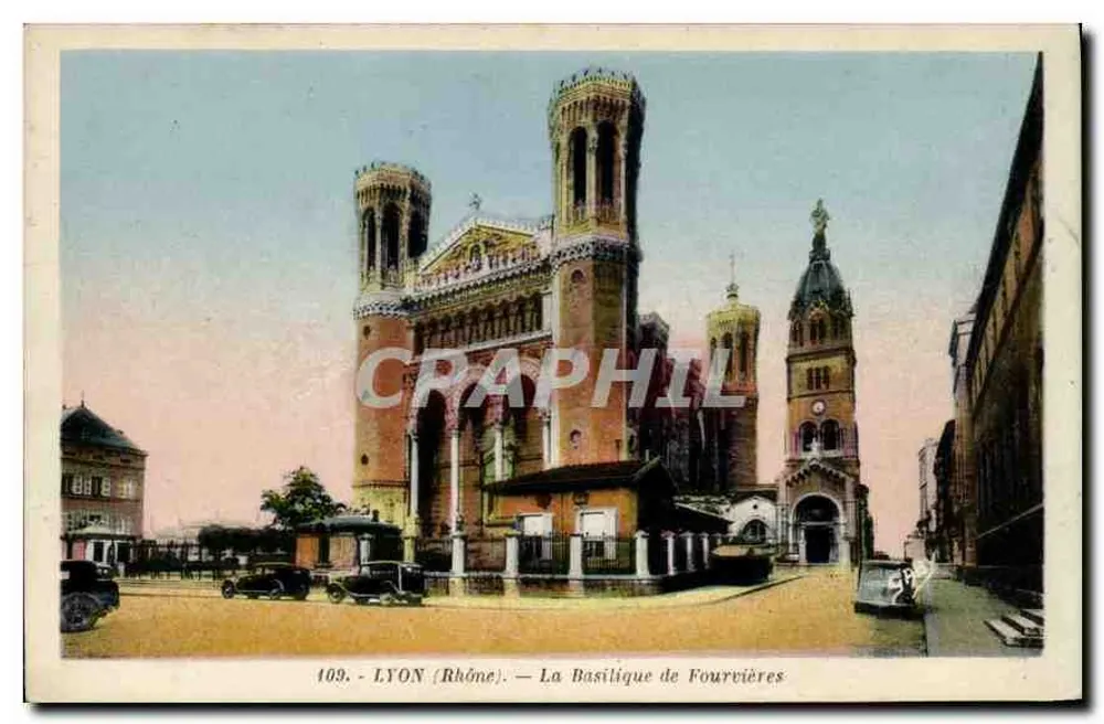 LYON (Rhône) — A Basílica de Fourvières — CRAPHIL n°109 - Frente