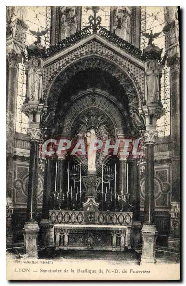 LYON — Heiligtum der Basilika Notre-Dame de Fourvière — Nachahmung verboten - Vorderseite