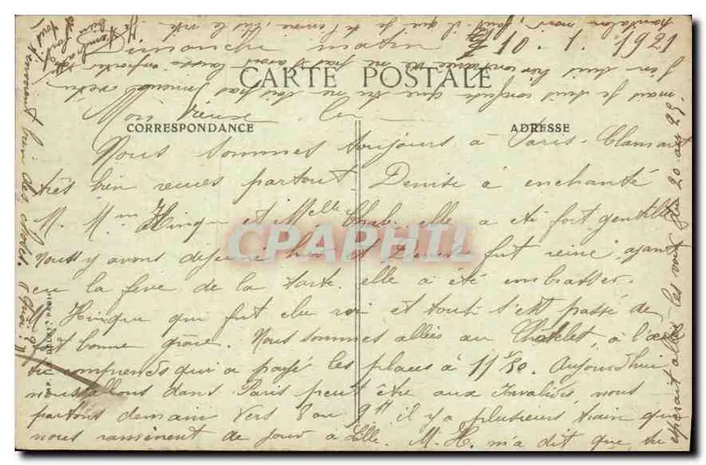 Paris — Place de la Bastille, Die Säule von Juli — Verlag B.D. - Rückseite
