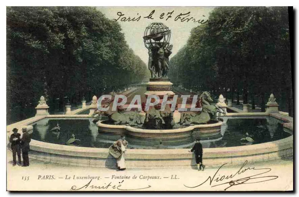 Paris - Der Luxembourg - Fontaine de Carpeaux — LL. — L'Imprimerie Nouvelle Photographique - Vorderseite