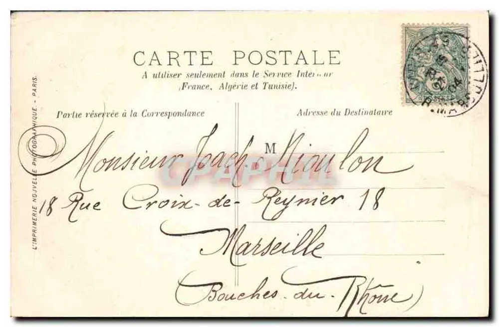 Paris - Der Luxembourg - Fontaine de Carpeaux — LL. — L'Imprimerie Nouvelle Photographique - Rückseite