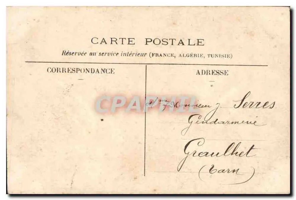 Ministério da Guerra — Paris — editor desconhecido, n° 121 - Verso