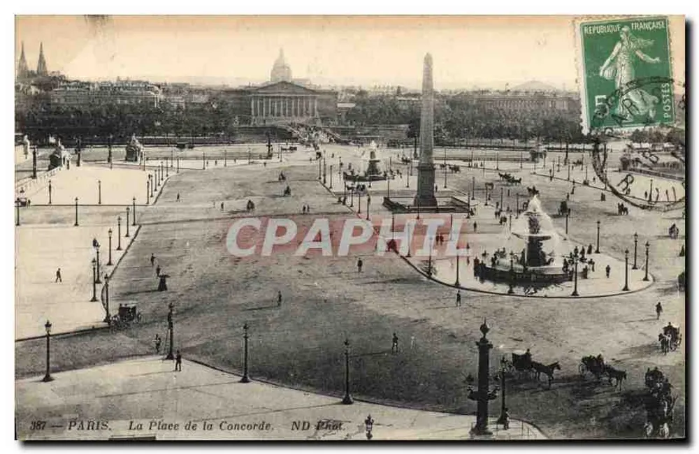 Paris — A Place de la Concorde — ND Phat, n° 387 - Frente