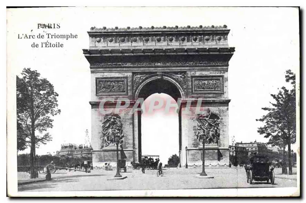 Paryż — Arc de Triomphe de l'Étoile — wydawca nieznany - Awers