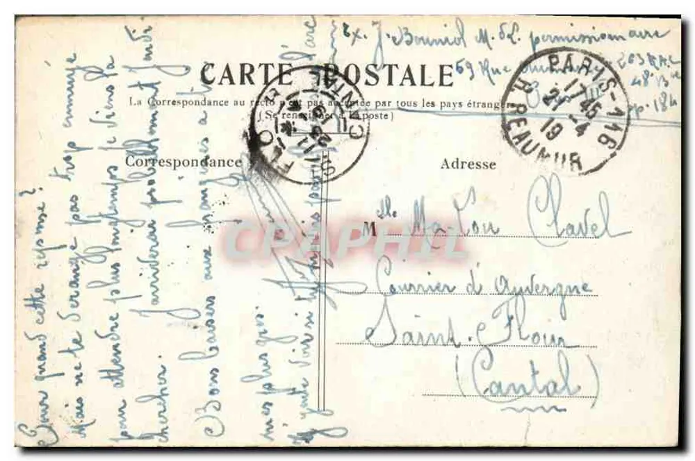Paryż — Arc de Triomphe de l'Étoile — wydawca nieznany - Rewers