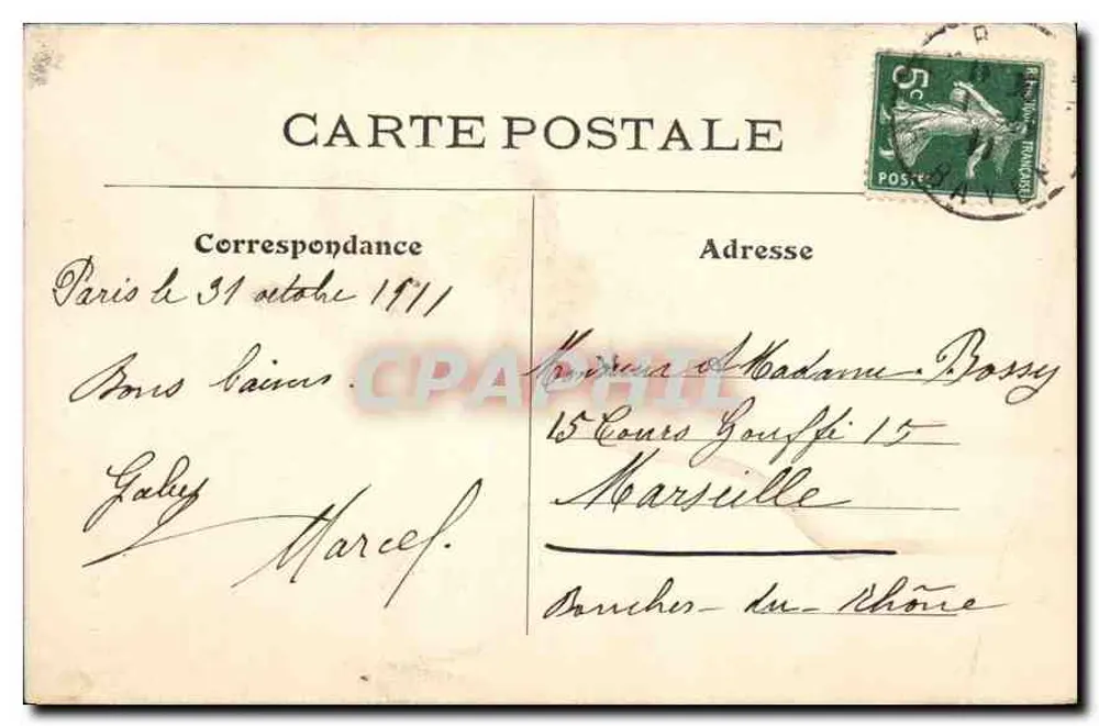 Paris — La Colonne Vendôme — L. J. & Cie, Angoulême - Verso