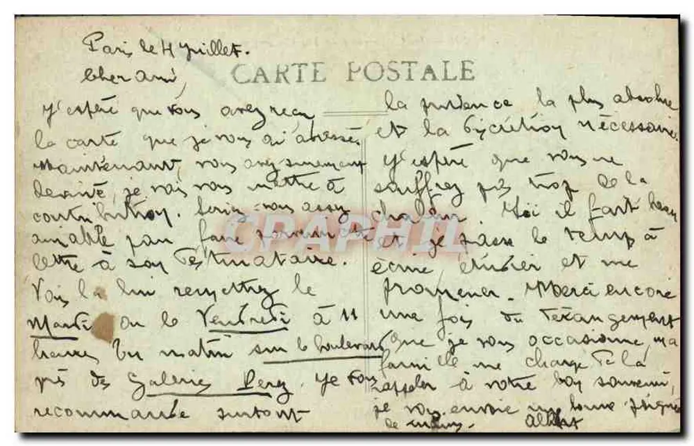 Paris — A Conciergerie — L. V., fotografia - Verso