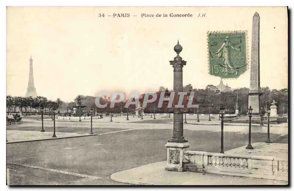 Paris — Place de la Concorde — J.H. — n°54 - Frente