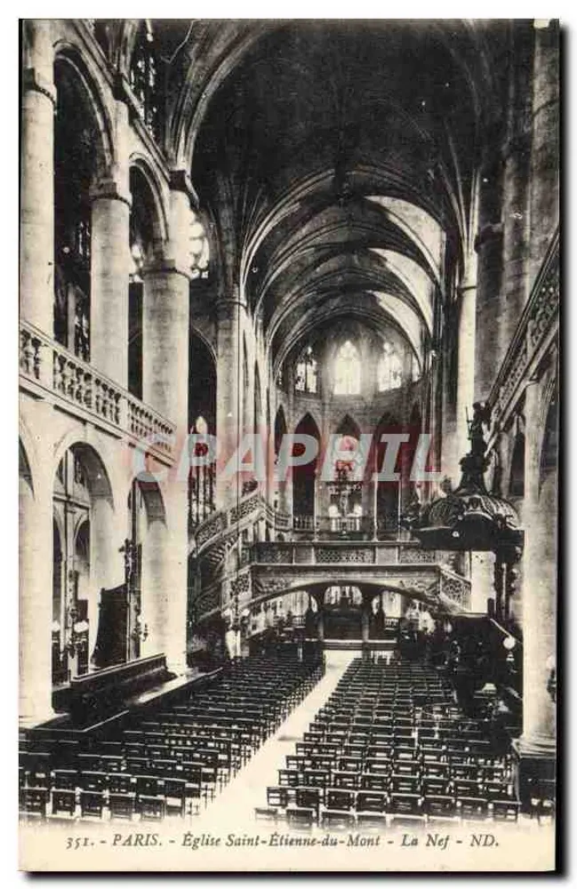 Paris - Kirche Saint-Etienne-du-Mont - Die Kirche - ND. - Vorderseite