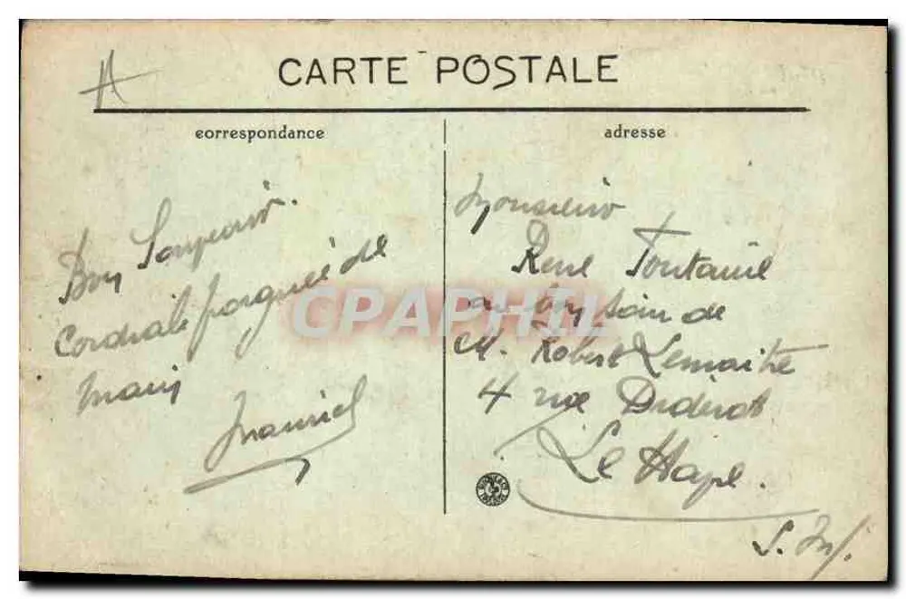 Paris — Arc de Triomphe du Carrousel — M. J. — n° 718 - Verso