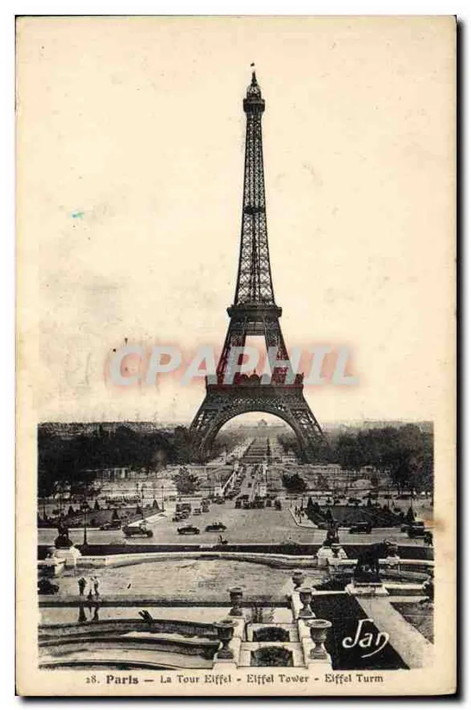 Paris — A Torre Eiffel — Éditeur San, n°28 - Frente