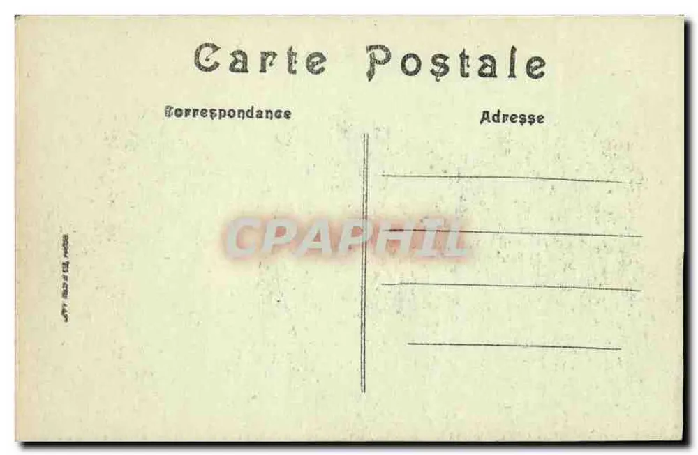 Paris — Avenue du Bois de Boulogne — Verlag unbekannt - Rückseite