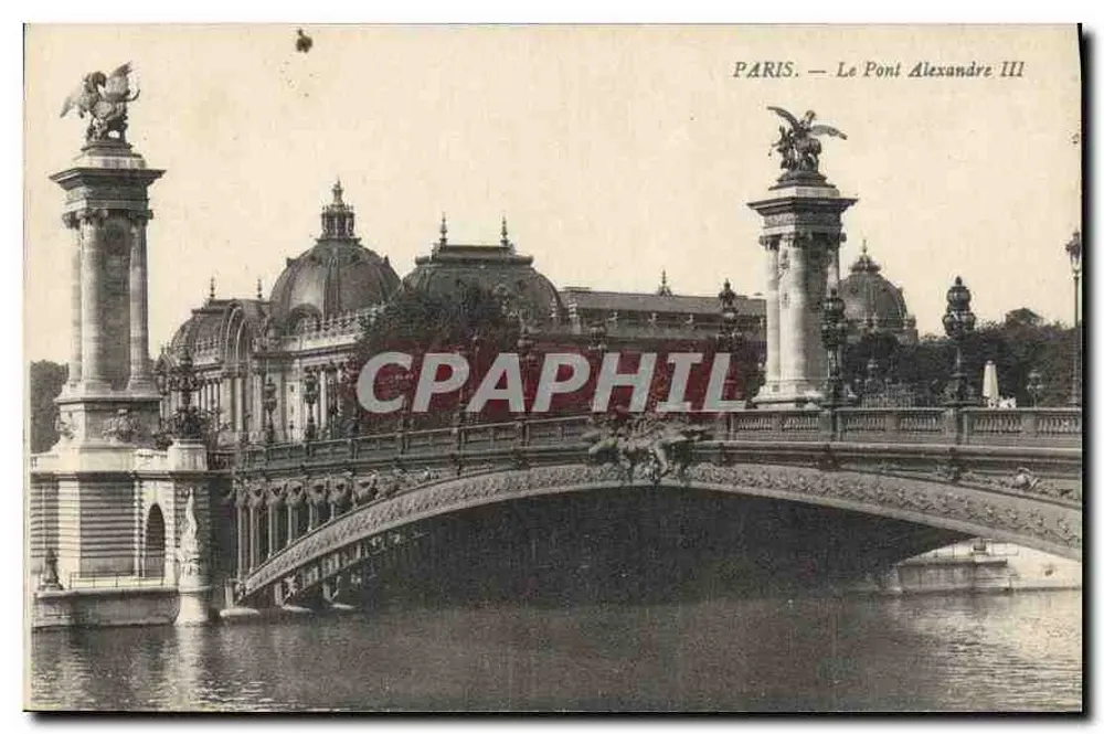 Paris — O Pont Alexandre III - Frente