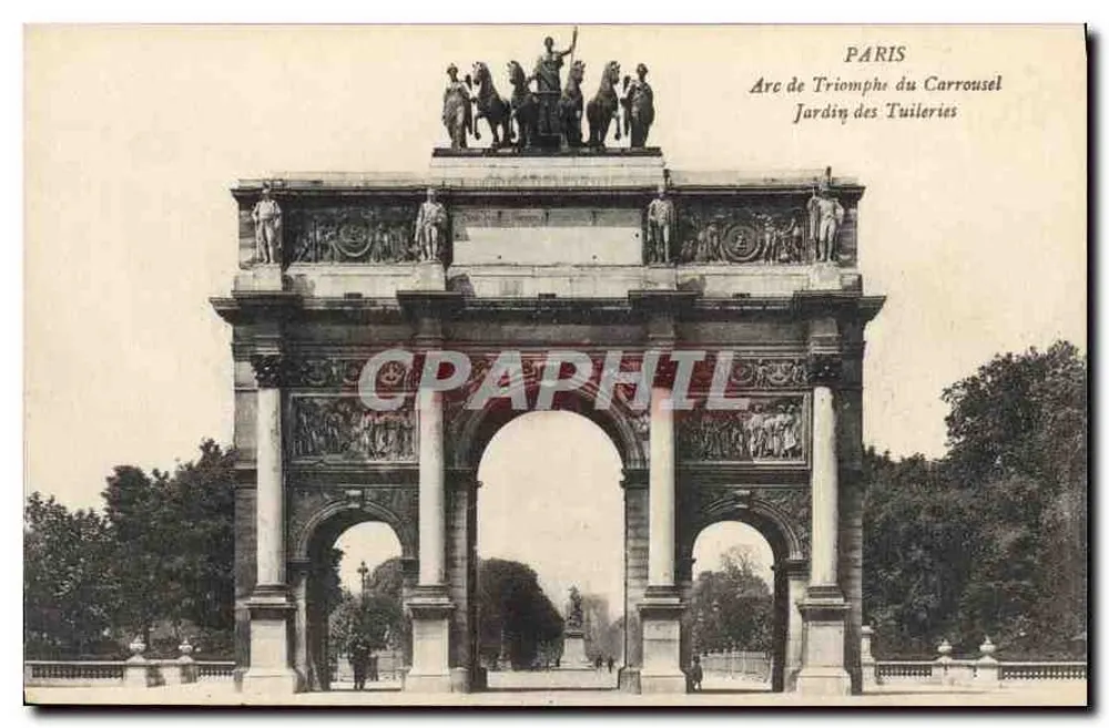 Arc de Triomphe du Carrousel — Jardin des Tuileries — Verlag Lévy Frères & Cie, Paris - Vorderseite