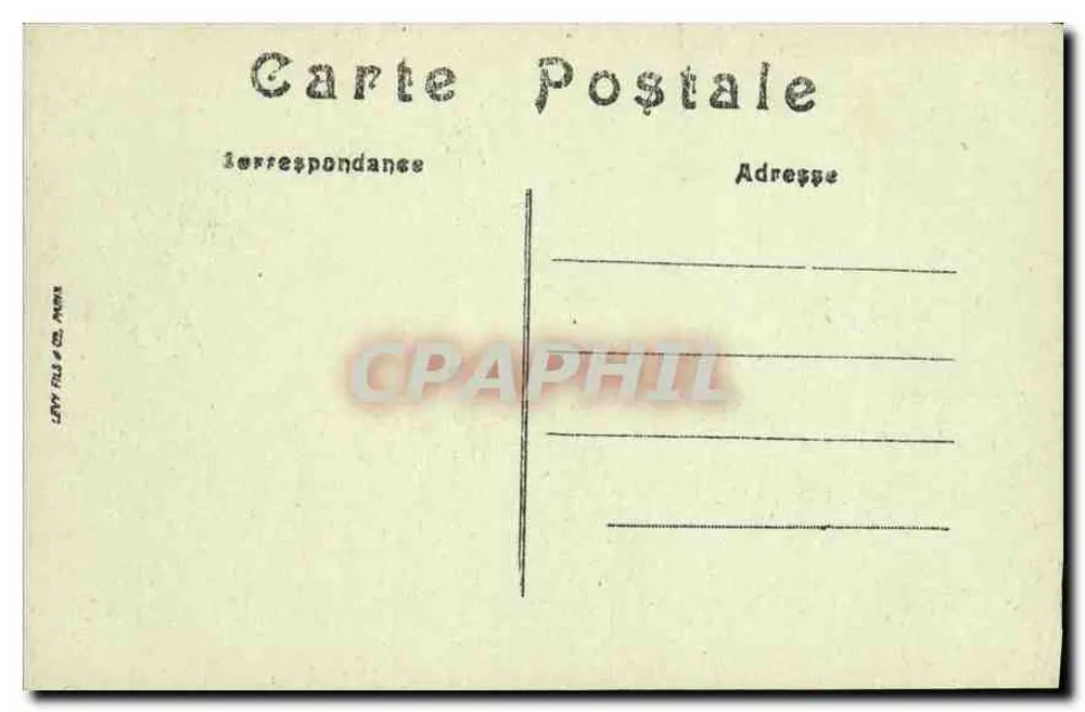 Arc de Triomphe du Carrousel — Jardin des Tuileries — Verlag Lévy Frères & Cie, Paris - Rückseite