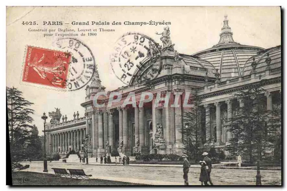 PARIS — Grand Palais des Champs-Élysées — éditeur imprimeur non visible, n° de série 4025 - Frente