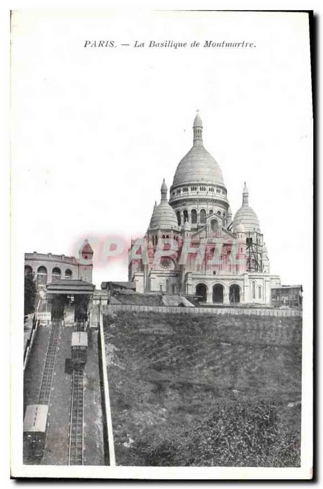 Paris — A Basílica de Montmartre — Editor não identificado, número de série não visível - Frente
