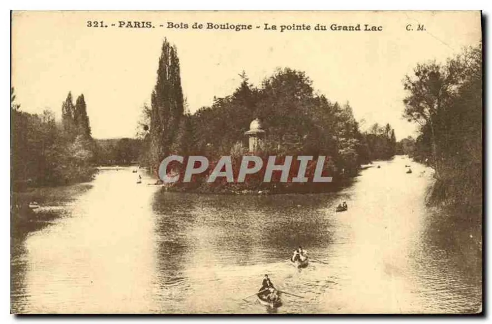 Paris - Bois de Boulogne - Die Spitze des Großen Sees — C.M. n°321 - Vorderseite