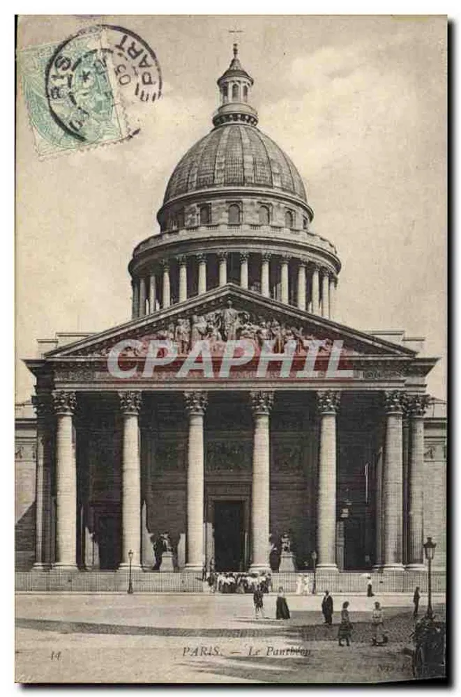 PARIS — O Panteão — Editor: N° 14 - Frente