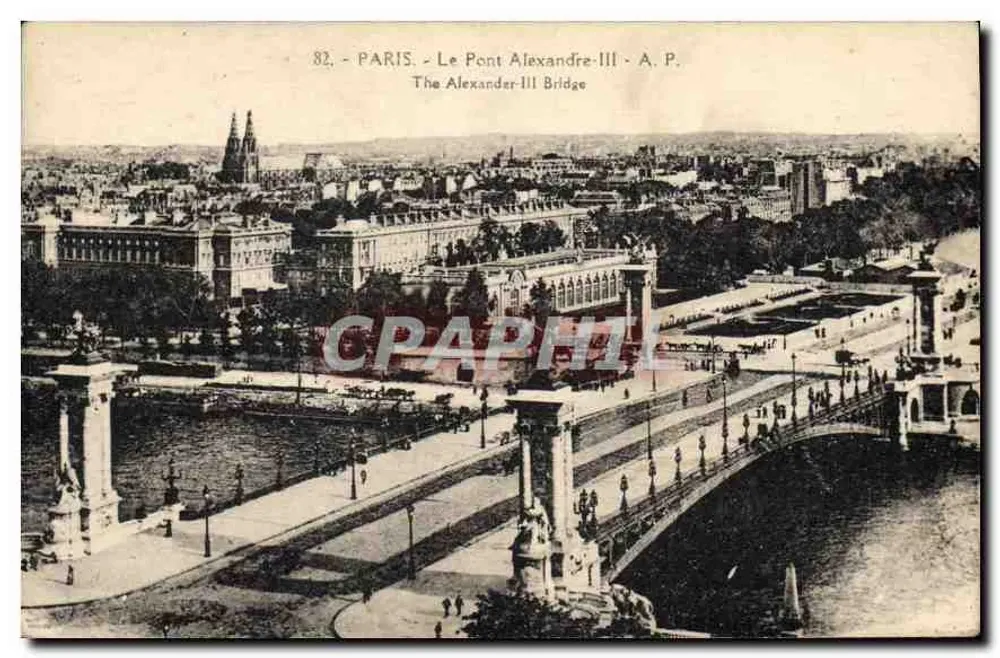 Paris - O Ponte Alexandre-III - A.P. - Frente