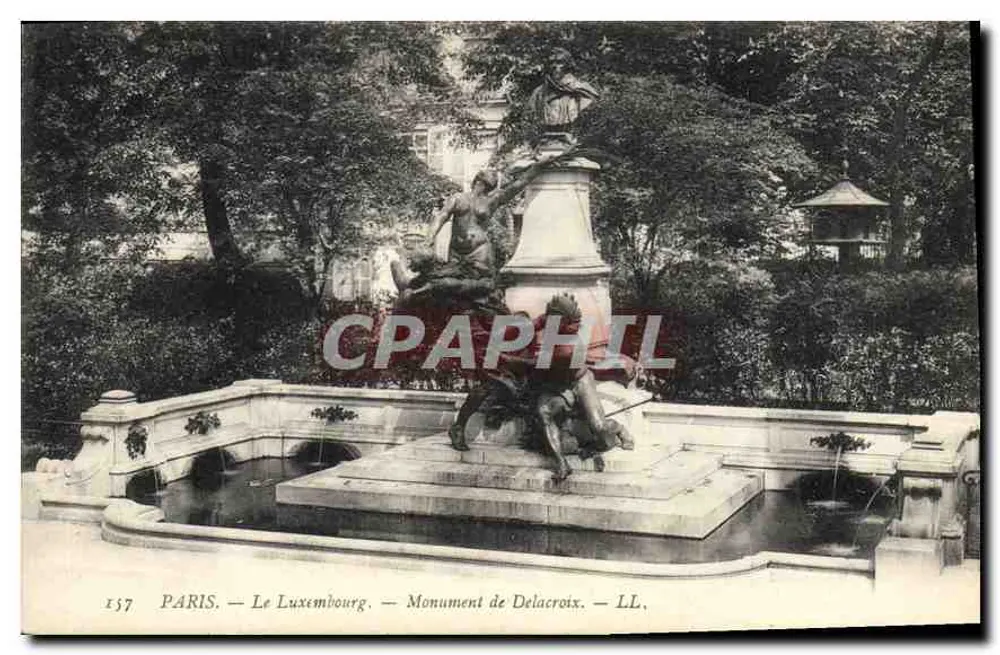 Parigi — Il Luxembourg — Monumento di Delacroix — LL, n° 1557 - Recto
