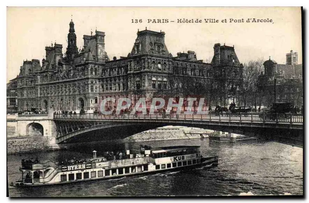 Paris – Rathaus und Pont d'Arcole – Kub - Vorderseite