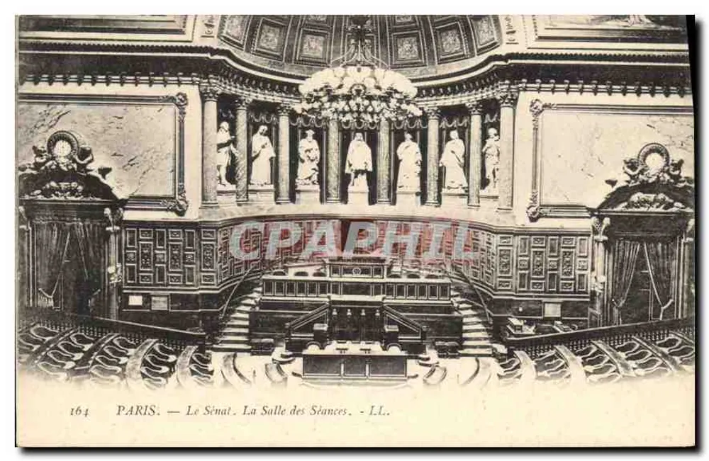 Paris — O Senado. A Sala das Sessões — LL. n° 164 - Frente
