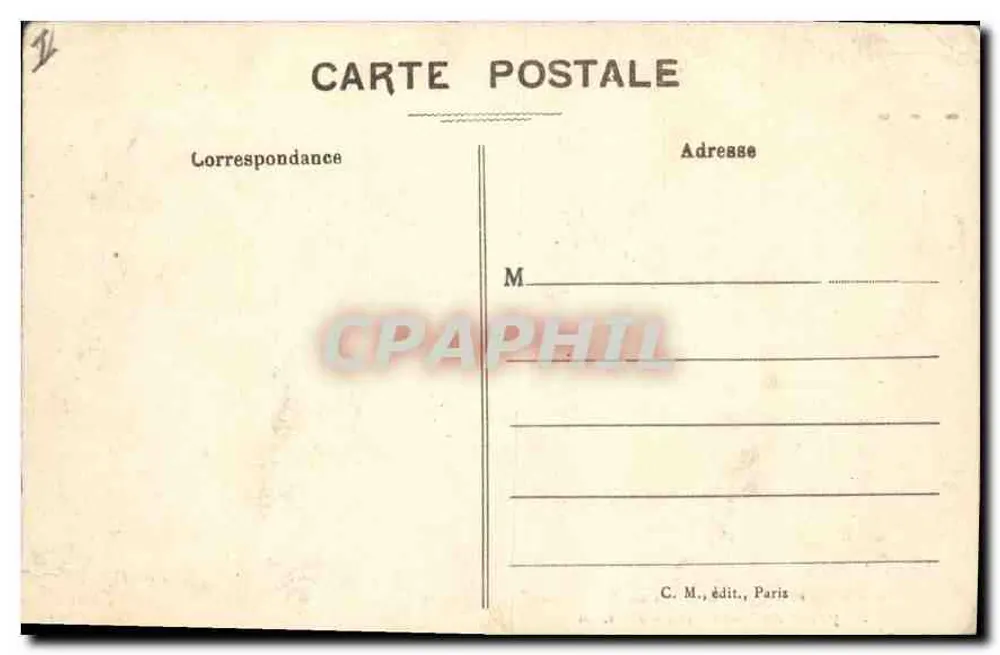 Paris - Panorama der Seine - Aufnahme von der Notre-Dame - C. M. - Rückseite