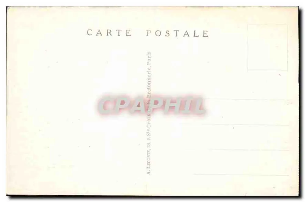 Paris — O Trocadéro — The Trocadéro Palace — A. L. - Verso