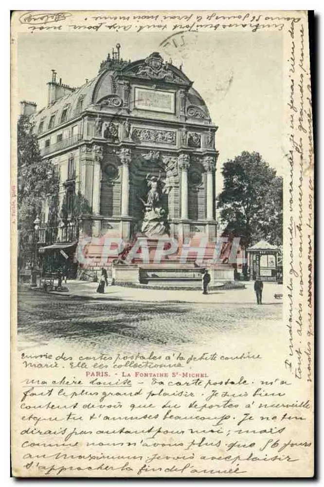 Paris - A Fontaine Saint-Michel — editor A. Tardis, n° 177 - Frente