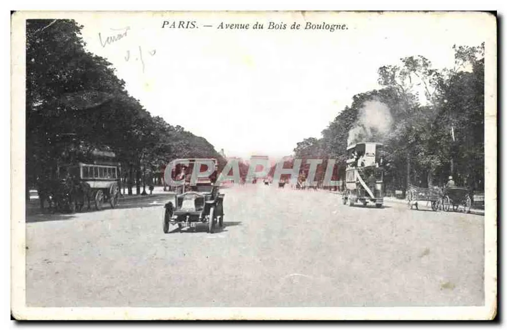 Paris — Avenue du Bois de Boulogne — Verlag unbekannt - Vorderseite