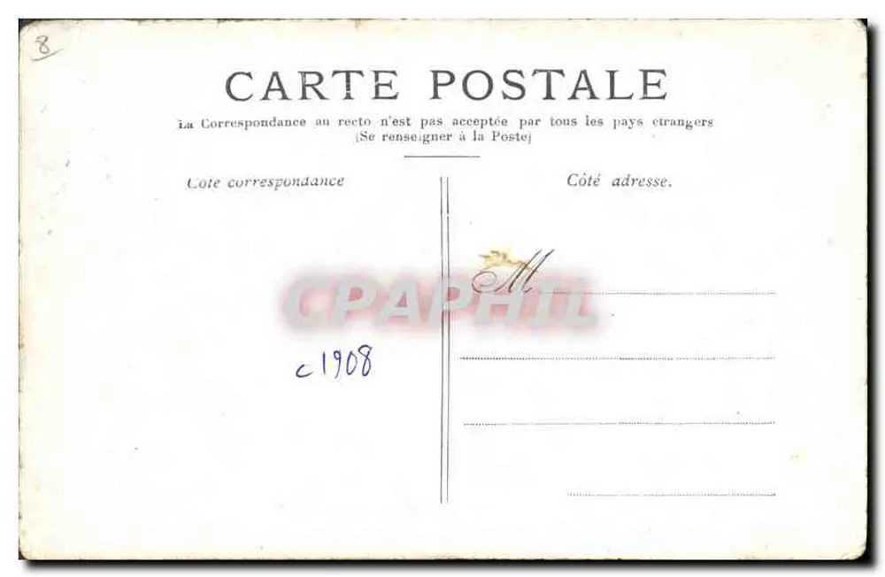 Paris — Avenue du Bois de Boulogne — Verlag unbekannt - Rückseite