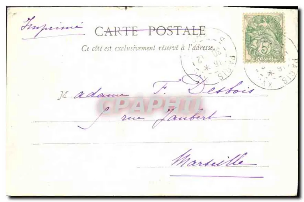PARIS - Parque Monceau - Monument de Maupassant - Verso