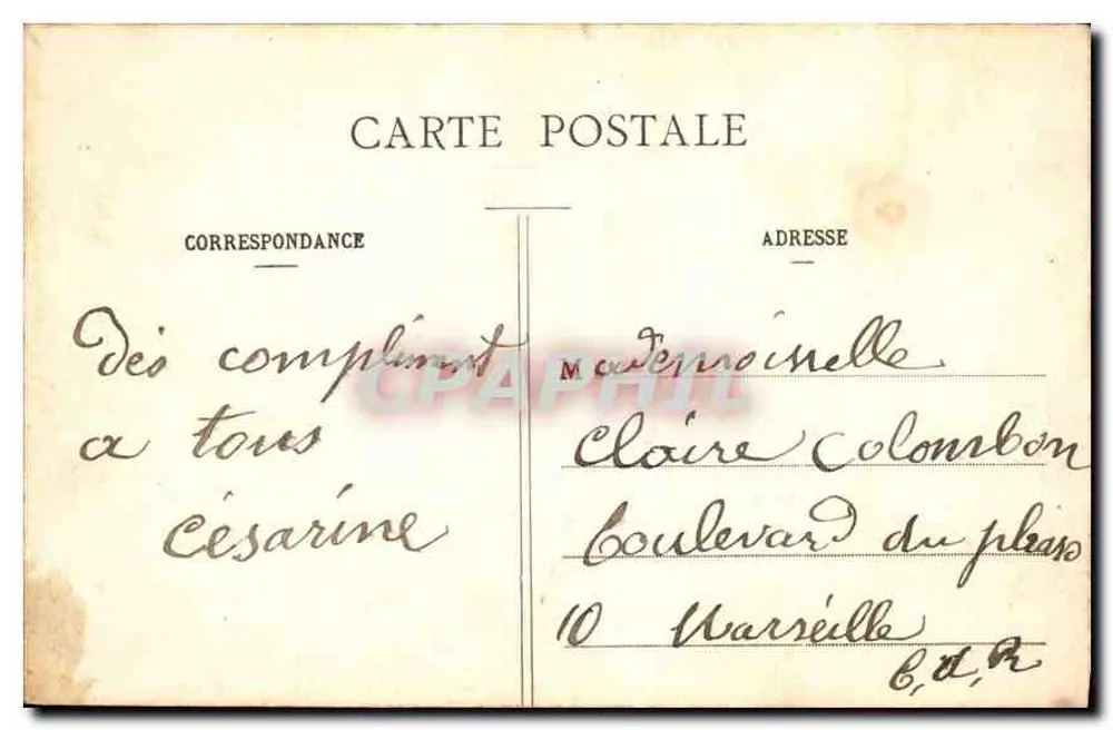 Paris — Avenida dos Campos Elísios — editor não identificado, n° 33 - Verso