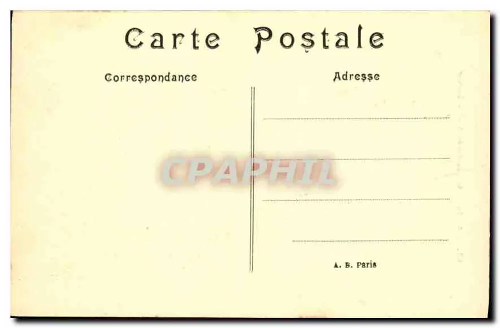 Paris — Catedral Notre-Dame — série 47, editada por A. B. Paris - Verso