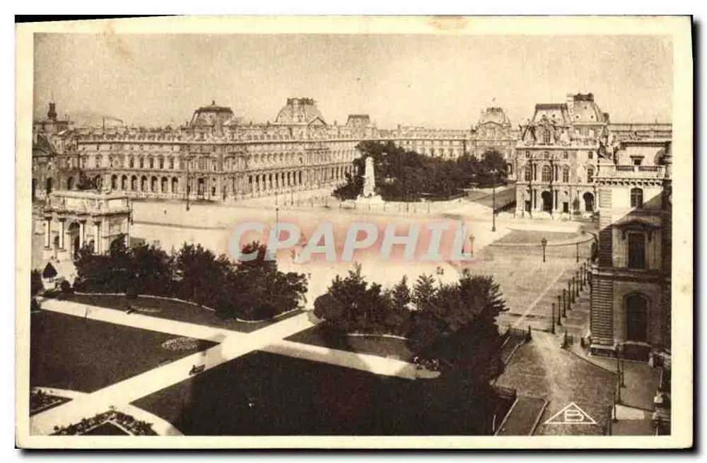 Il Louvre — Vista generale — Edizione Braun & C°, N° 10 - Recto
