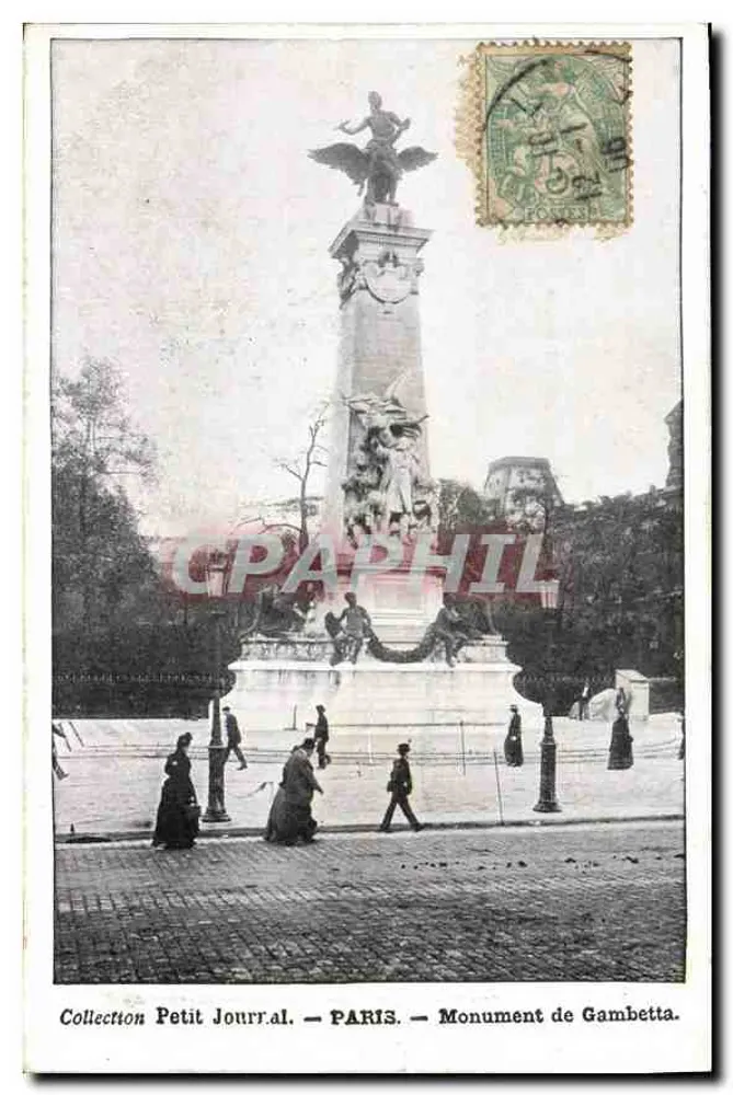 Monumento de Gambetta — Paris — Coleção Petit Journal - Frente