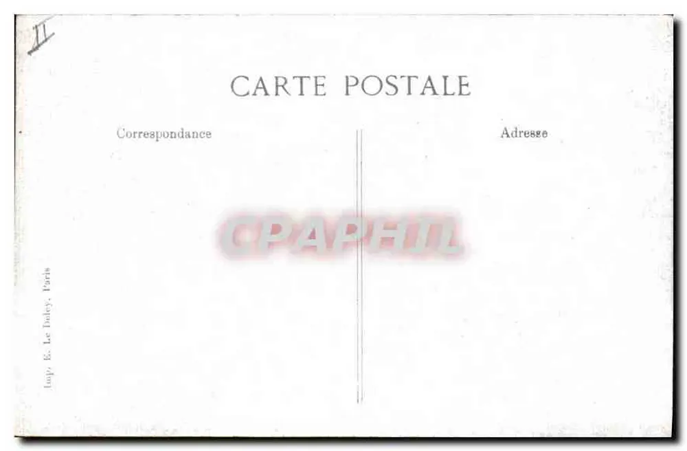 PARIS. Gärten des Palais-Royal - Allgemeiner Blick. — Verlag: Le Dacey, Paris. Nr. 46. - Rückseite