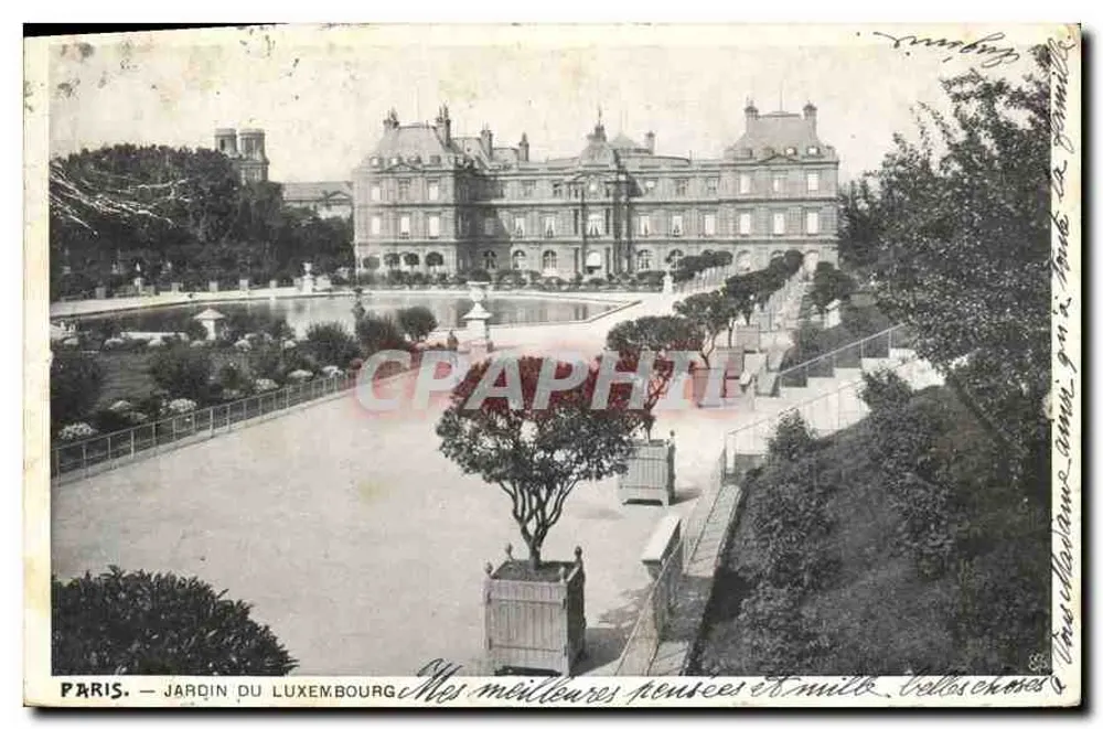Paris — Jardin du Luxembourg — éditeur CPAPHIL, n° 118 - Frente