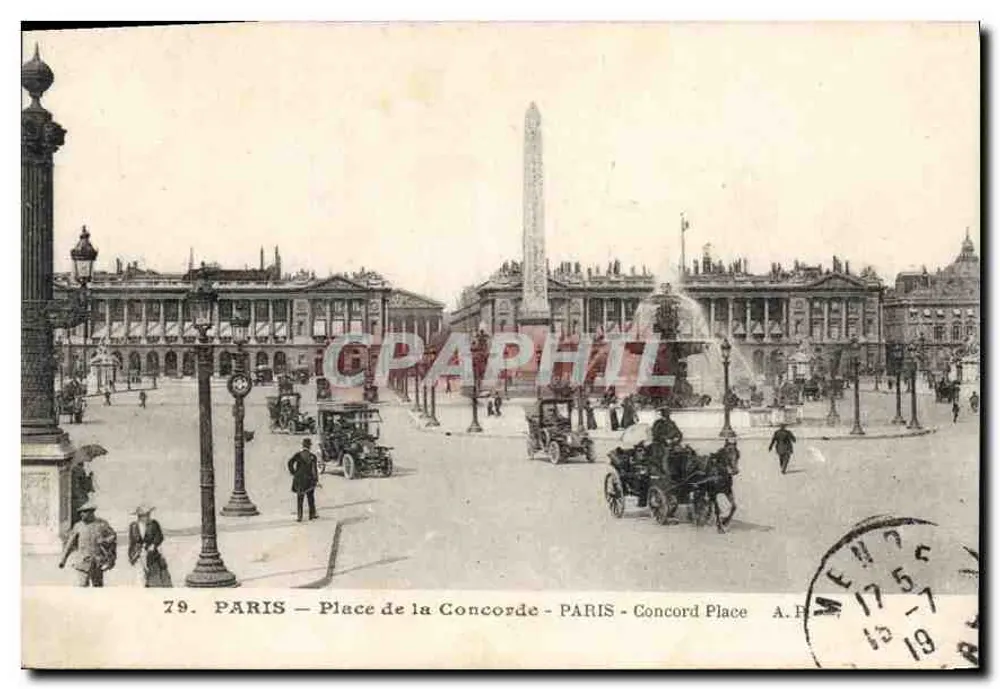 Paris — Place de la Concorde — Paparegini éditeur, n°79 - Frente