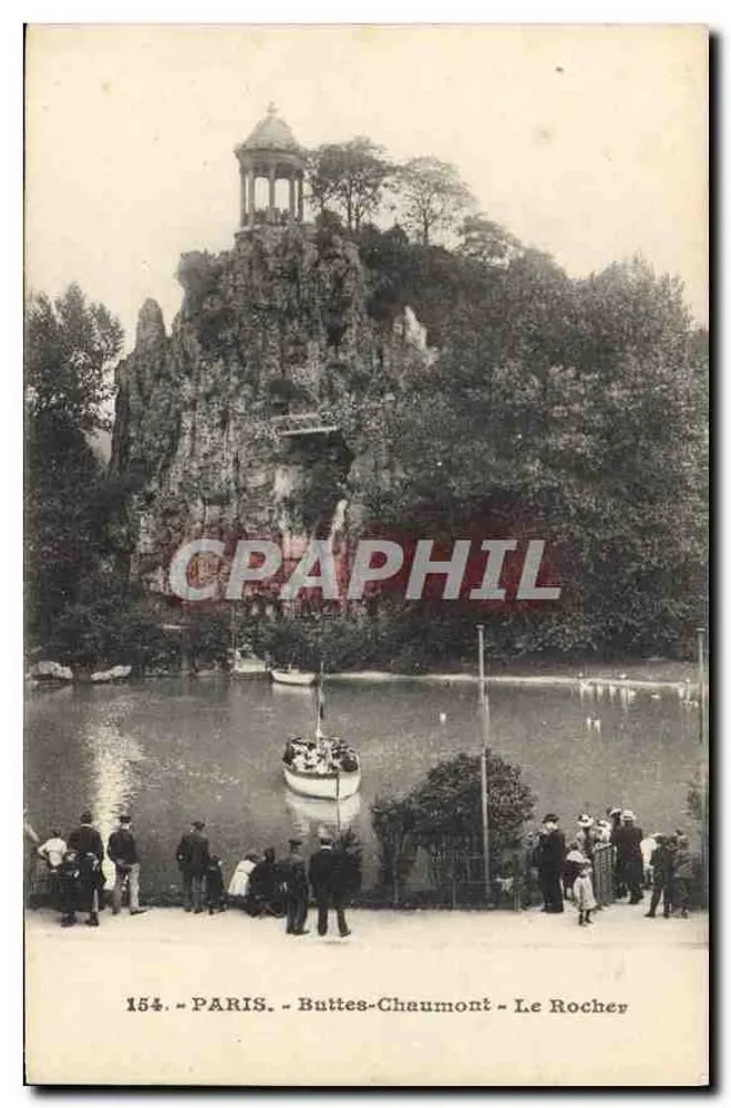 PARIS - Buttes-Chaumont - O Rocher — 154 - Frente