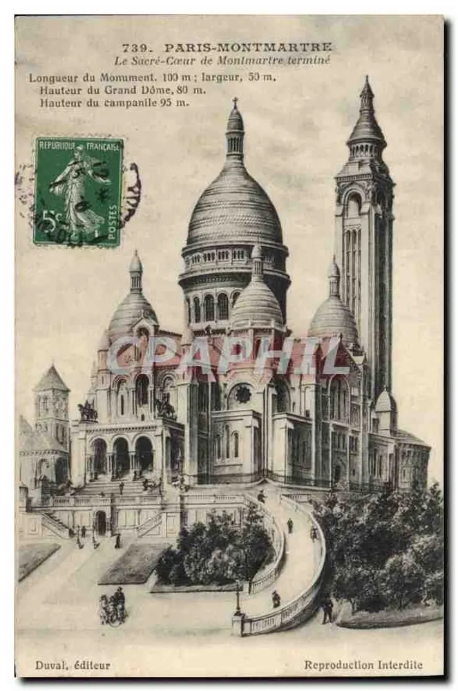 Das Heilige Herz von Montmartre — Paris — Verlag Duval, n° 739 - Vorderseite