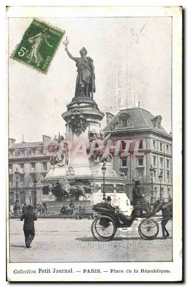 Place de la République — Paris — Coleção Petit Journal - Frente