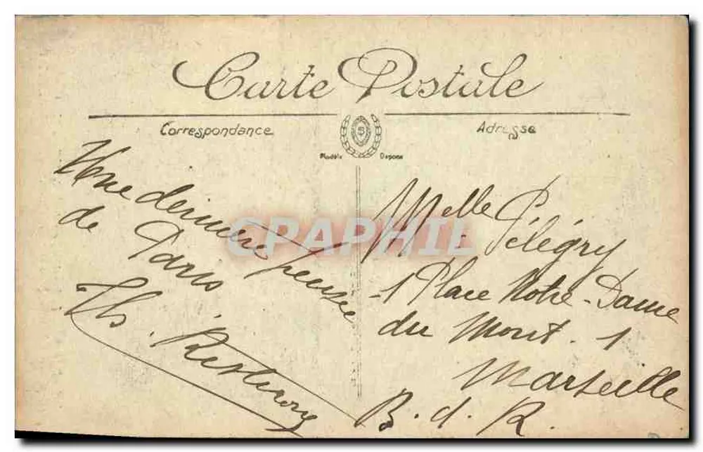 Paris — O Panteão, construído entre 1754 e 1790 — nos planos de Soufflot - Verso