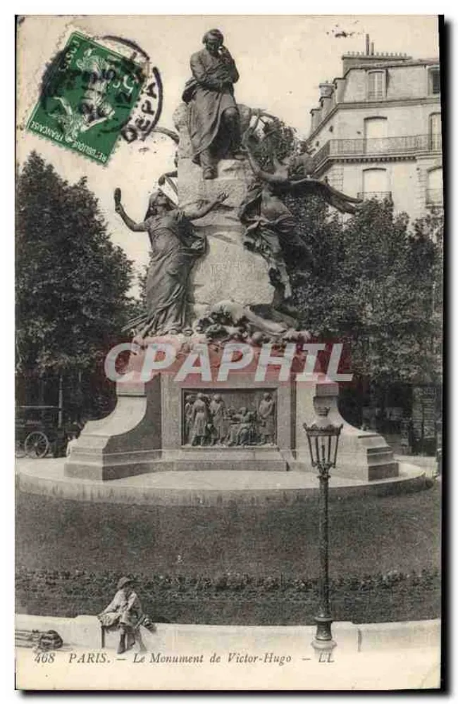 PARIS — O Monumento de Victor-Hugo — Éditeur LL, n° 468 - Frente
