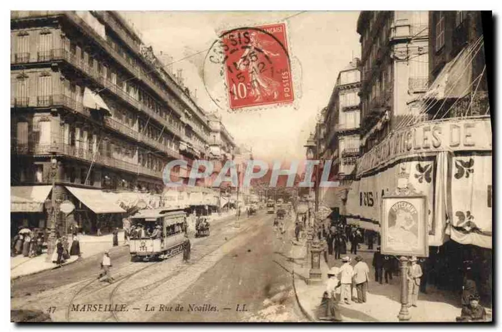 Marselha — A Rue de Noailles — LL - Frente