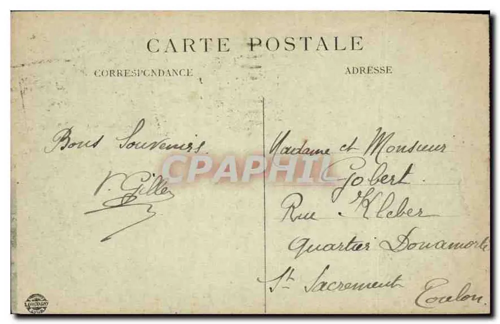 Marseille — O Castelo de If, antiga prisão de Estado — A.G. — Bâches do Rhône - Verso